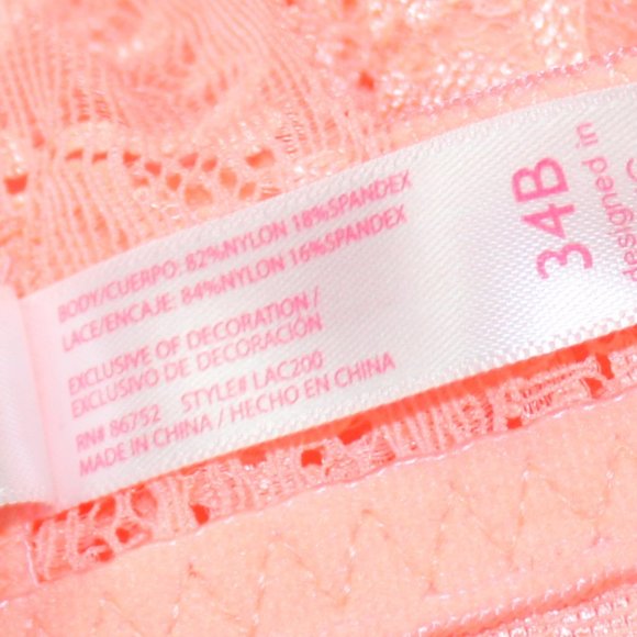 Undies Ruby Peach Super Push UP Bra Size 34 B - Picture 6 of 10